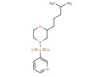 2-(4-methylpentyl)-4-(3-pyridinylsulfonyl)morpholine