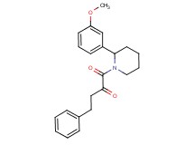 1-[2-(3-methoxyphenyl)piperidin-1-yl]-1-oxo-4-phenylbutan-2-one