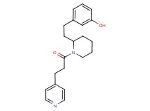 3-(2-{1-[3-(4-pyridinyl)propanoyl]-2-piperidinyl}ethyl)phenol