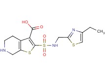 2-({[(4-ethyl-1,3-thiazol-2-yl)methyl]amino}sulfonyl)-4,5,6,7-tetrahydrothieno[2,3-c]pyridine-3-carboxylic acid