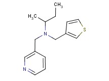 N-(pyridin-3-ylmethyl)-N-(3-thienylmethyl)butan-2-amine