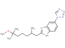 2-(6-methoxy-2,6-dimethylheptyl)-5-(1H-tetrazol-1-yl)-1H-benzimidazole