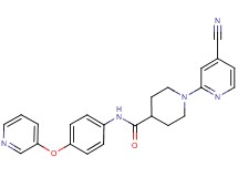 1-(4-cyanopyridin-2-yl)-N-[4-(pyridin-3-yloxy)phenyl]piperidine-4-carboxamide