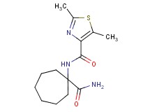 N-[1-(aminocarbonyl)cycloheptyl]-2,5-dimethyl-1,3-thiazole-4-carboxamide
