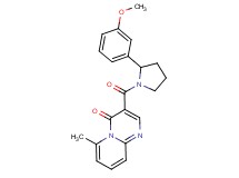 3-{[2-(3-methoxyphenyl)-1-pyrrolidinyl]carbonyl}-6-methyl-4H-pyrido[1,2-a]pyrimidin-4-one