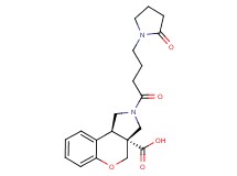 (3aR*,9bR*)-2-[4-(2-oxopyrrolidin-1-yl)butanoyl]-1,2,3,9b-tetrahydrochromeno[3,4-c]pyrrole-3a(4H)-carboxylic acid