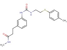 N-methyl-3-(3-{[({2-[(4-methylphenyl)thio]ethyl}amino)carbonyl]amino}phenyl)propanamide