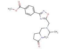 methyl 4-[5-({isopropyl[(5-oxo-2-pyrrolidinyl)methyl]amino}methyl)-1,2,4-oxadiazol-3-yl]benzoate