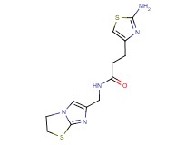 3-(2-amino-1,3-thiazol-4-yl)-N-(2,3-dihydroimidazo[2,1-b][1,3]thiazol-6-ylmethyl)propanamide