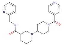 1'-isonicotinoyl-N-(pyridin-2-ylmethyl)-1,4'-bipiperidine-3-carboxamide