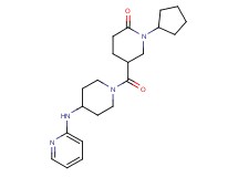 1-cyclopentyl-5-{[4-(2-pyridinylamino)-1-piperidinyl]carbonyl}-2-piperidinone