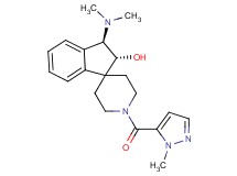 (2R*,3R*)-3-(dimethylamino)-1'-[(1-methyl-1H-pyrazol-5-yl)carbonyl]-2,3-dihydrospiro[indene-1,4'-piperidin]-2-ol