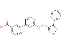 2-(2-{[(3-phenyl-1H-pyrazol-4-yl)methyl]amino}pyrimidin-4-yl)isonicotinic acid