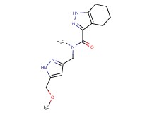 N-{[5-(methoxymethyl)-1H-pyrazol-3-yl]methyl}-N-methyl-4,5,6,7-tetrahydro-1H-indazole-3-carboxamide