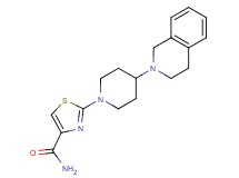 2-[4-(3,4-dihydro-2(1H)-isoquinolinyl)-1-piperidinyl]-1,3-thiazole-4-carboxamide