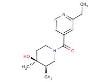 (3R*,4S*)-1-(2-ethylisonicotinoyl)-3,4-dimethylpiperidin-4-ol