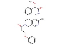 2-methoxy-N-{[3-methyl-7-(3-phenoxypropanoyl)-5,6,7,8-tetrahydro-2,7-naphthyridin-4-yl]methyl}-2-phenylacetamide