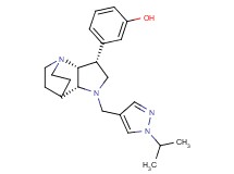 3-{(3R*,3aR*,7aR*)-1-[(1-isopropyl-1H-pyrazol-4-yl)methyl]octahydro-4,7-ethanopyrrolo[3,2-b]pyridin-3-yl}phenol