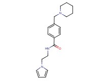 4-(1-piperidinylmethyl)-N-[2-(1H-pyrrol-1-yl)ethyl]benzamide