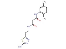 N-[2-(5-amino-1,3,4-thiadiazol-2-yl)ethyl]-N'-(2,5-dimethylphenyl)malonamide