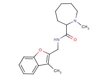 1-methyl-N-[(3-methyl-1-benzofuran-2-yl)methyl]-2-azepanecarboxamide