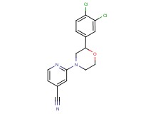 2-[2-(3,4-dichlorophenyl)morpholin-4-yl]isonicotinonitrile