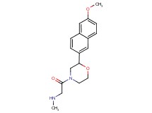 {2-[2-(6-methoxy-2-naphthyl)-4-morpholinyl]-2-oxoethyl}methylamine hydrochloride
