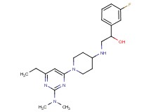 2-({1-[2-(dimethylamino)-6-ethylpyrimidin-4-yl]piperidin-4-yl}amino)-1-(3-fluorophenyl)ethanol