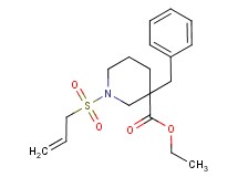ethyl 1-(allylsulfonyl)-3-benzyl-3-piperidinecarboxylate