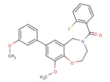 4-(2-fluorobenzoyl)-9-methoxy-7-(3-methoxyphenyl)-2,3,4,5-tetrahydro-1,4-benzoxazepine