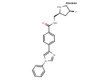N-{[(2S,4S)-4-fluoro-2-pyrrolidinyl]methyl}-4-(1-phenyl-1H-imidazol-4-yl)benzamide dihydrochloride
