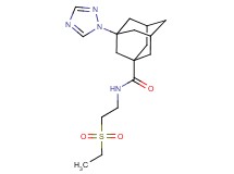 N-[2-(ethylsulfonyl)ethyl]-3-(1H-1,2,4-triazol-1-yl)adamantane-1-carboxamide