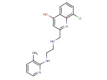 8-chloro-2-[({2-[(3-methylpyridin-2-yl)amino]ethyl}amino)methyl]quinolin-4-ol