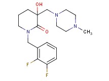 1-(2,3-difluorobenzyl)-3-hydroxy-3-[(4-methyl-1-piperazinyl)methyl]-2-piperidinone