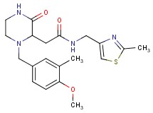 2-[1-(4-methoxy-3-methylbenzyl)-3-oxo-2-piperazinyl]-N-[(2-methyl-1,3-thiazol-4-yl)methyl]acetamide