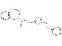 4-{3-[5-(phenoxymethyl)-1,3,4-oxadiazol-2-yl]propanoyl}-2,3,4,5-tetrahydro-1,4-benzoxazepine