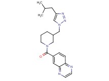6-({3-[(4-isobutyl-1H-1,2,3-triazol-1-yl)methyl]piperidin-1-yl}carbonyl)quinoxaline