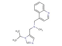 1-(1-isopropyl-1H-imidazol-5-yl)-N-methyl-N-(quinolin-4-ylmethyl)methanamine