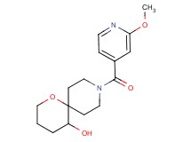 9-(2-methoxyisonicotinoyl)-1-oxa-9-azaspiro[5.5]undecan-5-ol