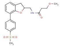 3-methoxy-N-({7-[4-(methylsulfonyl)phenyl]-2,3-dihydro-1-benzofuran-2-yl}methyl)propanamide