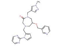 1-[(1-methyl-1H-pyrazol-4-yl)methyl]-6-(3-pyridinylmethoxy)-4-{[1-(2-pyrimidinyl)-1H-pyrrol-2-yl]methyl}-1,4-diazepan-2-one