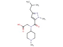 N-[(3-isobutyl-1-methyl-1H-pyrazol-5-yl)carbonyl]-N-(1-methyl-4-piperidinyl)glycine