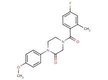 4-(4-fluoro-2-methylbenzoyl)-1-(4-methoxyphenyl)-2-piperazinone
