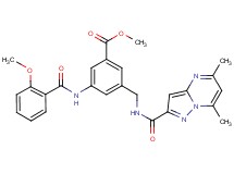 methyl 3-({[(5,7-dimethylpyrazolo[1,5-a]pyrimidin-2-yl)carbonyl]amino}methyl)-5-[(2-methoxybenzoyl)amino]benzoate
