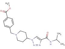 methyl 4-[(4-{4-[(isopropylamino)carbonyl]-1H-1,2,3-triazol-1-yl}-1-piperidinyl)methyl]benzoate