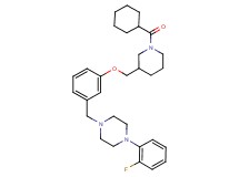 1-(3-{[1-(cyclohexylcarbonyl)-3-piperidinyl]methoxy}benzyl)-4-(2-fluorophenyl)piperazine