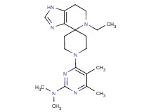 4-(5-ethyl-1,5,6,7-tetrahydro-1'H-spiro[imidazo[4,5-c]pyridine-4,4'-piperidin]-1'-yl)-N,N,5,6-tetramethylpyrimidin-2-amine