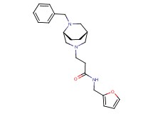 3-[(1S*,5R*)-6-benzyl-3,6-diazabicyclo[3.2.2]non-3-yl]-N-(2-furylmethyl)propanamide