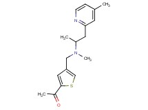 1-[4-({methyl[1-methyl-2-(4-methylpyridin-2-yl)ethyl]amino}methyl)-2-thienyl]ethanone