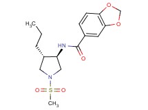 N-[(3R*,4S*)-1-(methylsulfonyl)-4-propyl-3-pyrrolidinyl]-1,3-benzodioxole-5-carboxamide